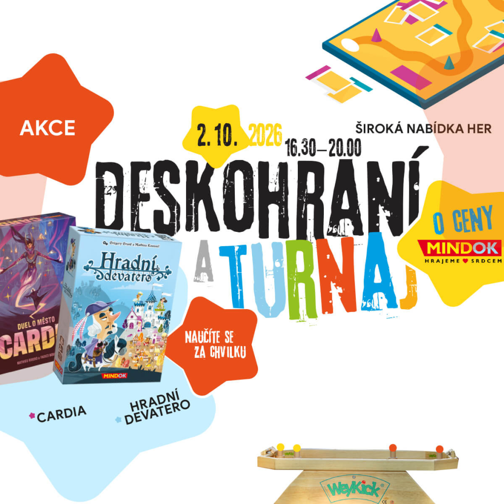 AKCE – TURNAJ – Deskohraní 2. 10. 2026