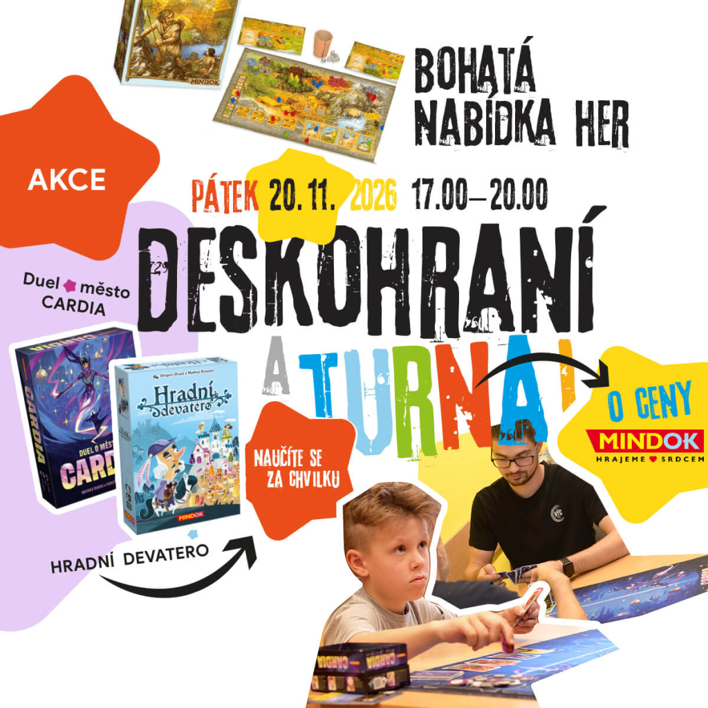 AKCE – TURNAJ – Deskohraní listopad