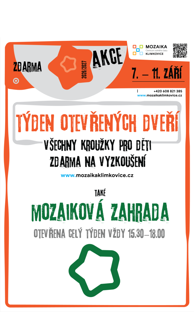 7.–11. 9. Týden otevřených dveří