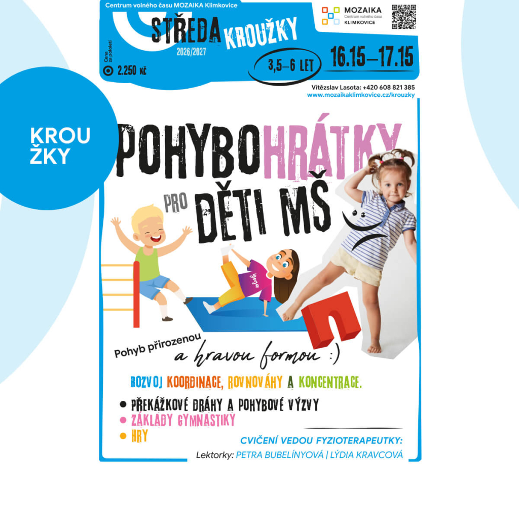 KROUŽEK – Pohybohrátky pro děti MŠ