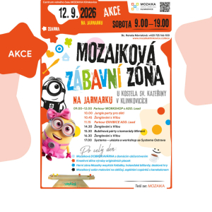 AKCE – 12. 9. 2026 MOZAIKOVÁ Zábavní zóna na jarmarku v Klimkovicích