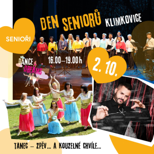 2. 10. 2026 – SENIOŘI – AKCE – Společenský Den seniorů