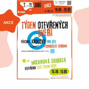 AKCE – 7.–11. 9. Týden otevřených dveří